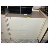 TWO DRAWER METAL LATERAL FILING CABINET