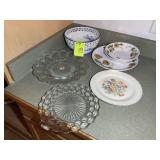 GROUP OF SERVING BOWLS AND PLATES