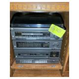 GE STEREO SYSTEM, TUNER, TURN TABLE, CASSETTE DECK