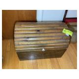 WOODEN TRUNK, 22 IN X 15 IN X 16 IN