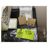 GROUP OF SILVER AND SILVER PLATE ITEMS, RINGS, NEC