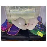 GROUP OF HATS, VARIOUS STYLES