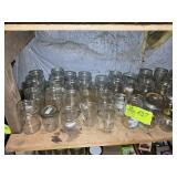 GROUP OF PINT AND JELLY JARS