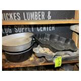 GROUP OF POTS AND CAKE MOLDS