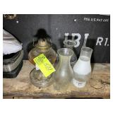 OIL LAMP WITH SHADES