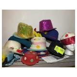 GROUP OF HATS, VARIOUS STYLES
