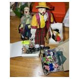 GROUP OF CLOWN FIGURINES