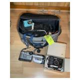 GROUP OF CAMERAS, VIDEO CAMERAS, BAG, SONY MACIVA,
