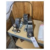 GROUP OF TRAILER HITCHES AND BALLS