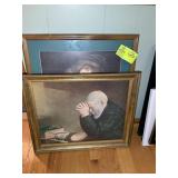 TWO FRAMED PRINTS, 23 IN X 19 IN AND 21.5 IN X 26