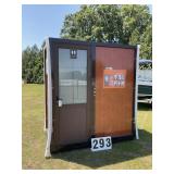New Unused 2025 Aboss toilet and shower, wood grai