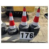 Group of 25 New Unused 2026 Safety Traffic Cones H
