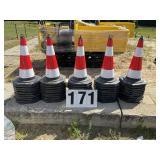 Group of 50 New Unused 2026 Safety Traffic Cones H