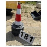 Group of 10 New Unused 2026 Safety Traffic Cones H