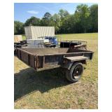 53in x 101in Single axle tilt trailer with title