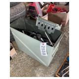 LARGE METAL AMMO CAN WITH CONTENTS, MACHINING BLOC