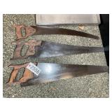 GROUP OF VINTAGE HAND SAWS