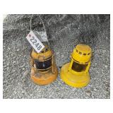 TWO DIETZ OIL LANTERNS, NIGHT WATCH, NO 40 TRAFFIC