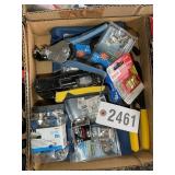 GROUP OF COAXIAL ITEMS, CRIMPERS, STRIPPERS, ETC