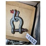 TWO CROSLEY CLEVISES, 3 1/4 TON AND 8 1/2 TON