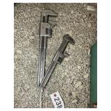 PAIR OF DIAMOND PIPE WRENCHES