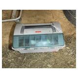RUBBERMAID TACKLE BOX WITH ASSORTED SALT WATER TAC