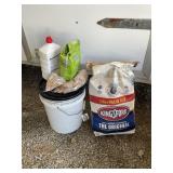 ONE 16 LB BAG OF KINGSFORD CHARCOAL, LIGHTER FLUID