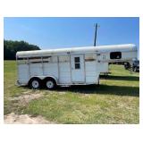 16ft Ponderosa steel stock trailer with front dres