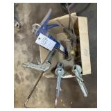 BOX WITH MISC. CAULK GUNS