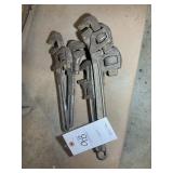 GROUP OF VINTAGE PIPE WRENCHES