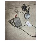 DRIVE-IN MOVIE CAR SPEAKER AND 12V WORK LIGHT