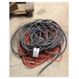 Group of air hose and extension cord