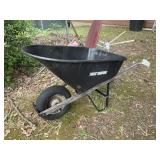 True temper, metal wheel barrel