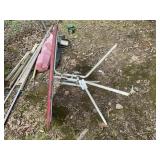 Metal patio table 42 inches diameter 28 inches tal