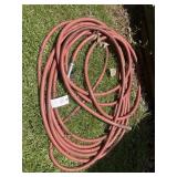 Red garden hose