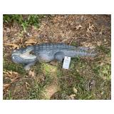 Concrete alligator 34 inches long