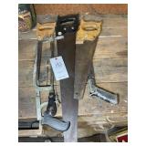 GROUP OF HAND SAWS