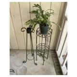 Plant stand 28 inches tall and Christmas cactus