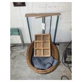 Basket with drying rack, soft sided cooler, etc.
