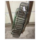 VINTAGE JEEP GRILLE WITH HEADLIGHTS AND 1955 CHEVY