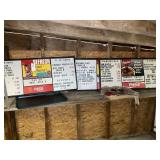 GROUP OF COCA-COLA MENU BOARDS WITH LETTERS AND NU