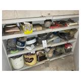 CONTENTS OF GRAY CABINET INCLUDING WIRE, METAL BUC