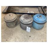 GROUP OF VINTAGE AIR INTAKES, ONE MARKED "58 CHEVY