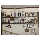 Group of car show trophies