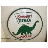 Sinclair Dino gasoline metal sign 30 inch diameter