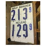 Modern metal products, metal gas sign 30" x 46"
