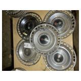 GROUP OF FIVE 1961 CHEVROLET HUBCAPS