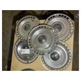 GROUP OF FIVE 1961 CHEVROLET HUBCAPS