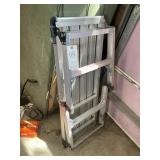 FOLDING ALUMINUM WORK PLATFORM, APPROX. 36 IN. LON