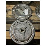 PAIR OF 1965-1967 CHEVROLET SS HUBCAPS, ONE MISSIN